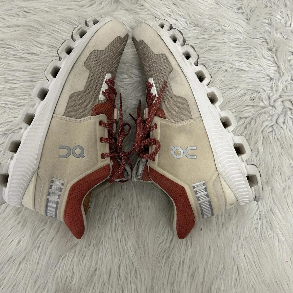 On Cloud Hi Edge Women's Sz 9 Sand Pearl Running Shoe CloudTec‎ Swiss Engineered